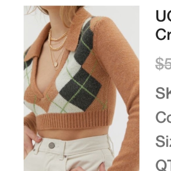 UO Cropped Sweater - Picture 5 of 5